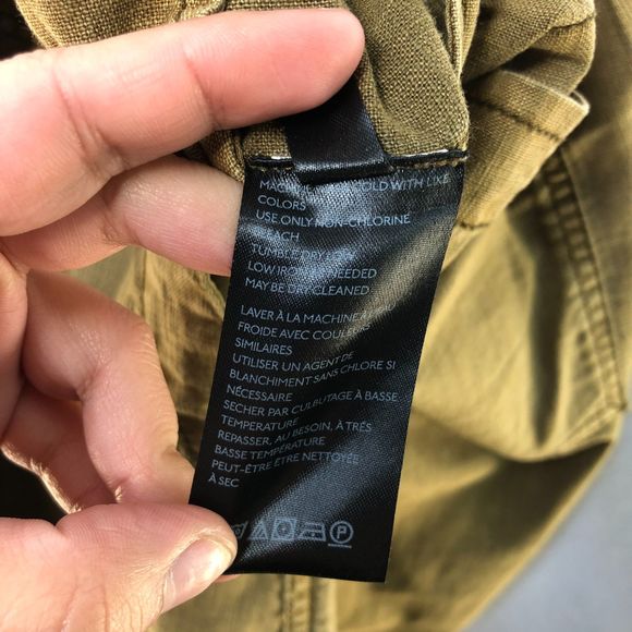 Free People Green Cargo Wide Leg Cropped Cuffed Hem Pants 0 - Picture 6 of 12